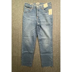 Universal Thread Jeans Womens Mid Rise 80s Slim Button Fly Blue 12 R New